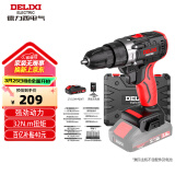 德力西（DELIXI）手电钻锂电钻电动螺丝刀家用充电式手钻电起子电批电动工具箱套装