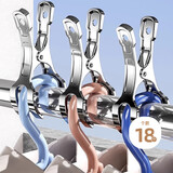 加度多功能晾衣夹子【18个】防风夹子固定扣夹子晾晒被子衣服大夹子