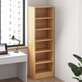 悦美妙书架简约落地书柜收纳一体多层储物柜置物架角落窄缝转角简易架子 【六层】北欧松木色40*24*179