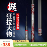 双宝 玄图湖库轻量大综合竿 28调高碳鱼竿手竿台钓竿钓鱼竿碳素杆鱼杆 6.3m 玄图4代升级版 超强大综合