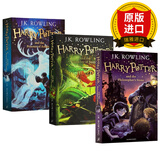 【正版】英文原版 【送音频】 哈利波特1-3册 哈利波特与魔法石 Harry Potter and the Philosopher's Stone第一部 小说原著进口英语书籍 全英文版