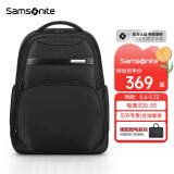 新秀丽（Samsonite）双肩包男士通勤商务背包15.6英寸电脑包大容量旅游出差\NU0 黑色-15.6英寸电脑