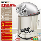 SCP 【德国品牌】德莱宝足浴盆全自动按摩泡脚桶泡脚盆加热洗脚盆电动足浴桶足疗盆-A8M8 深灰 M8高桶熏蒸膝盖冲浪款（漏保）