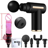 多功能筋膜枪女士按摩枪按摩头硅胶按摩棒健身器材肌肉放松按摩器 套餐3