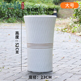 大号特大号高筒陶瓷花盆发财树天堂鸟大口径30以上绿植大花盆 金腰线高腰款(大号)