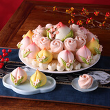 御茶膳房寿桃馒头1.34kg老人生日蛋糕送长辈过寿祝寿花馍花饽饽面点寿包