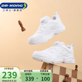 江博士（DR·KONG）运动鞋 秋季男女中大童简约纯色儿童运动鞋C10233W014白色 26