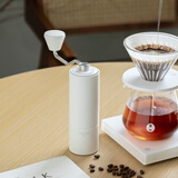 泰摩栗子C手摇磨豆机 家用手动咖啡豆研磨机 磨豆器礼物 C3S-哑光白【全能版】
