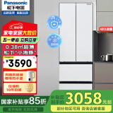 松下（Panasonic）四门法式冰箱超薄嵌入式NR-D411XG/PD39WPA 小海豚风冷无霜变频独立保鲜银离子除菌 D411XG-W法式四门[400L]白色