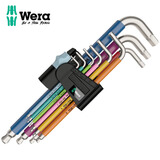 维拉（WERA）德国内六角不锈钢扳手套装进口加长球头平头螺丝刀 05022669001