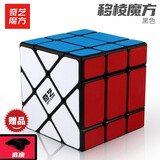 奇艺启明异形魔方高难度SQ1三阶速拧金字塔斜转枫叶风火轮123魔粽圆柱 移棱魔方黑色+底座