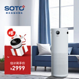 赛多（SOTO）智能家用空气消毒机 空气净化器除甲醛除雾霾PM2.5室内杀菌消毒除异味手势感应操控空气净化器Y3 白色