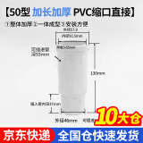 百蒂安50/75/110PVC其他内外插直接雨水下水管子缩口内接延长快速接头 50内外插直接【加长款】