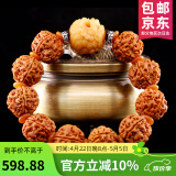 山中玉金刚菩提手串尼泊尔菩提子原籽龙鳞纹盘文玩大五瓣精品生日礼物男 [精挑]六瓣貔貅款21-22mm