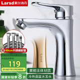 莱尔诗丹（Larsd）面盆水龙头 冷热水卫生间浴室柜黄铜龙头洗脸盆洗手盆龙头F071