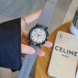 乔治伯爵美式复古考试专用手表女款男款青少年初中生高中学生静音防水石英