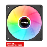 长城（Great Wall）阿基米德X120定色版 12CM风扇（RGB灯效/减震脚垫/大4Pin接口/加强筋条/长线材/安静耐用）