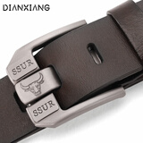 点像皮带男士真皮针扣纯牛皮青年休闲商务腰带中年轻人韩版牛仔裤裤带