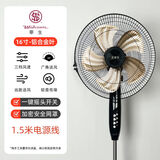 华生电风扇落地式家用强力小型宿舍台式遥控办公室工业大风力电扇 升级款-16寸【铝叶】落地扇 推荐