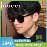 古驰（GUCCI）墨镜时尚简约百搭板材方框开车太阳眼镜男款女神节礼物 GG0637SK GG0637SK-001