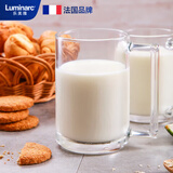 乐美雅加厚玻璃杯啤酒杯钢化把杯耐高温水杯茶杯果汁杯450ml2只