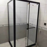 定制一字形淋浴房干湿分离浴室隔断卫生间推拉门钢化玻璃移门 可定制颜色和各种款式 定制尺寸/平方价