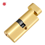 梅花（BLOSSOM）国标锁芯室内门锁锁芯小70防盗锁芯70MM35+35锁芯026铜拉丝