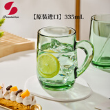 帕莎帕琦进口无铅玻璃啤酒杯马克杯水杯果汁咖啡牛奶热茶杯335ML1只55521