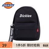 dickies双肩包 字母印花装饰带双肩包 休闲mini小包 双肩包 9687 黑色