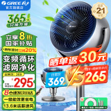格力（GREE）电风扇家用空气循环扇直流变频落地扇台式桌面小风扇智能遥控定时电扇办公卧室客厅排气扇空调伴侣 FXDZ-20X62Bg3（热销款-后置滤网净化）