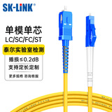 SK-LINK 光纤跳线 LC-SC电信级单模单芯SC-LC千兆万兆光纤线机房UPC尾纤 低烟无卤 SK-TXSM-LCSC1M 1米