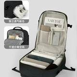 啄木鸟（TUCANO）旅行背包男大容量双肩包女短途旅游轻便行李书包 标准款-耀黑色