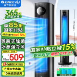 格力（GREE）空调扇家用冷风扇负离子加湿制冷风机办公移动遥控小空调扇客厅卧室节能落地扇省电扇单冷循环塔扇 KS-06S70Dg（等离子除菌 LED大屏显示）