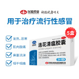 【5盒装】以岭 连花清瘟胶囊 0.35g*24粒 清瘟解毒 宣肺泄热 治疗流行性感冒 新冠指南用药