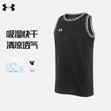 安德玛（UNDERARMOUR）运动背心男快干短袖健身训练服宽松舒适跑步篮球服球衣