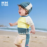 Kocotreekk树儿童泳衣防晒速干泳衣宝宝分体短袖幼儿游泳衣