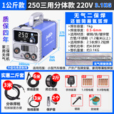 兰博（Redbo） 无气二保焊机一体机不用气电焊机家用小型220v三用315双电压 250三用3米枪 实惠全套2斤焊丝