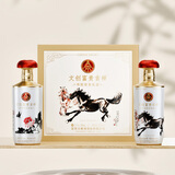 五粮液股份 富贵吉祥 书画 白酒 52度500ml*2瓶文创礼盒 商务送礼佳品