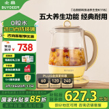 北鼎（Buydeem）【无胶水】养生壶中药壶多功能养生壶迷你玻璃煮茶器煮茶壶花茶壶燕窝银耳K118小鹅黄【国家补贴】