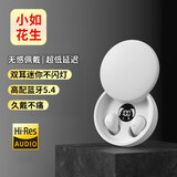 HOAXEE隐形蓝牙耳机迷你小型看不见隐藏式上班带专用超小微型全入耳睡眠超长续航高音质智能降噪2025新款 旗舰款-LED数显/降噪/长续航 白色 侧睡不压耳朵&硅胶摸鱼不闪灯