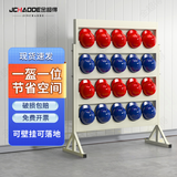 金超得工地安全帽存放架车间安全头盔收纳架帽子展示架壁挂式安全帽架子 20位落地款