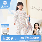 良良（liangliang）婴儿睡袋 春秋季防踢被宝宝纯棉可拆袖儿童睡袋 小鹿粉·寒冬款【适合0-15℃】 3XL（建议身高110-125cm）