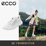 爱步（ECCO）网面鞋女 夏季简约低帮户外运动鞋日常休闲跑步鞋 驱动820263 白色/水泥灰82026360330 38 （偏小，建议选大一码）