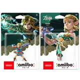 老任收藏家NS塞尔达amiibo手办荒野之息旷野弓箭四英杰王国之泪林克四贤者 王国林克+王国公主
