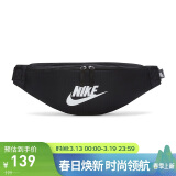 耐克（NIKE）男女腰包 单肩包斜挎包胸包休闲包DB0490-010 黑