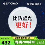 亿超（YICHAO） 双效防护防蓝光紫外线防辐射超薄MR-8材质非球面近视眼镜镜片2片 折射率1.60 【定制片】