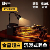 YEE2025新款桌面溪流缸超白玻璃侧滤自循环南美造景免换水小鱼缸45cm