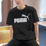 彪马（PUMA）t恤男士 25夏季新款运动休闲服大logo纯棉透气宽松圆领短袖半袖男 【主推款大logo】绅士黑/100%纯棉 XL 185【推荐体重160-180斤】