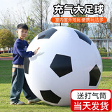 TaTanice充气大足球户外草坪沙滩玩具儿童足球巨型皮球幼儿园专用礼物 【加厚】100CM大足球【送充气筒】