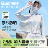 相伊恋人防晒衣女26年夏季新款冰丝防紫外线宽松薄款开衫外套小个子防晒服 爱丽丝蓝 【原纱面料UPF300+】 均码 【适合80-150斤】